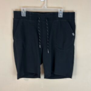 LL Bean Black Comfort Camp Knit Shorts 9” Inseam Size L Regular